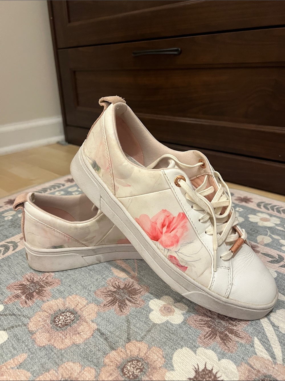 Ted Baker Floral Lace-Up Women's Sneakers